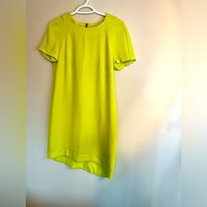 TOPSHOP Size 6 Neon bag dress